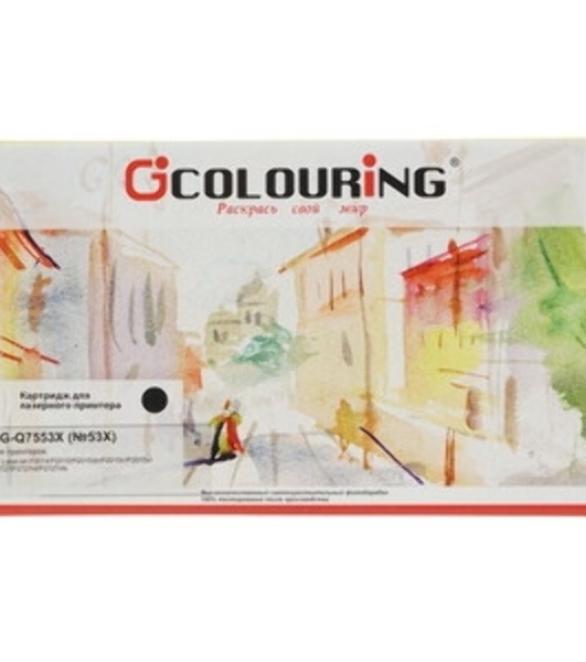 Картридж лазерный Colouring CG-Q7553X/715 черный (7000 стр.) для HP LJ P2010/P2014/P2015/2015d/2015n/M2727/M2727nf/M2727nfs/Canon LBP-3310/3370
