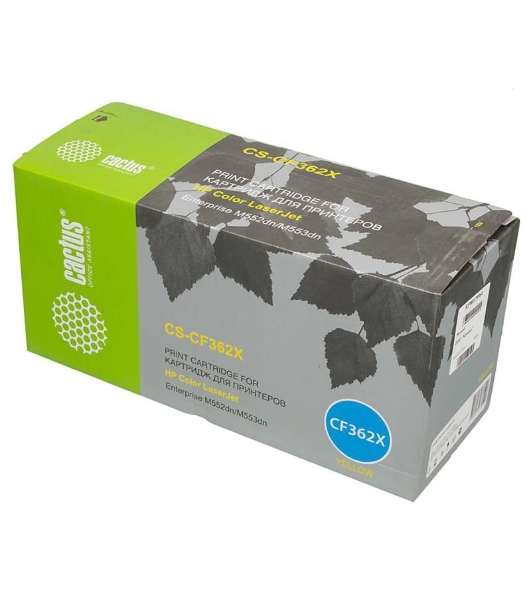 Картридж лазерный Cactus CS-CF362X желтый (9500 стр.) для HP CLJ M552dn/M553dn
