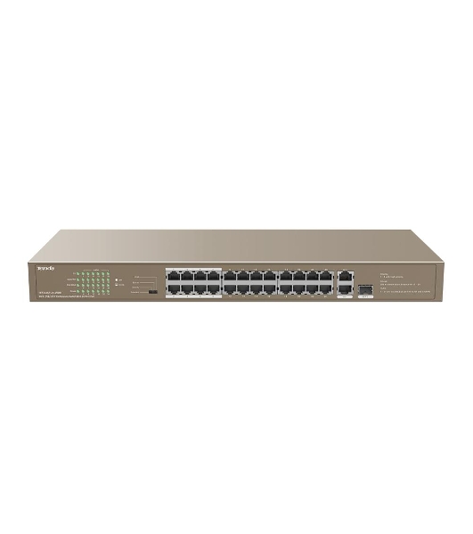 Коммутатор Tenda TEF1126P-24-250W 26-Портовыйбез управления FE c 24 портами PoE