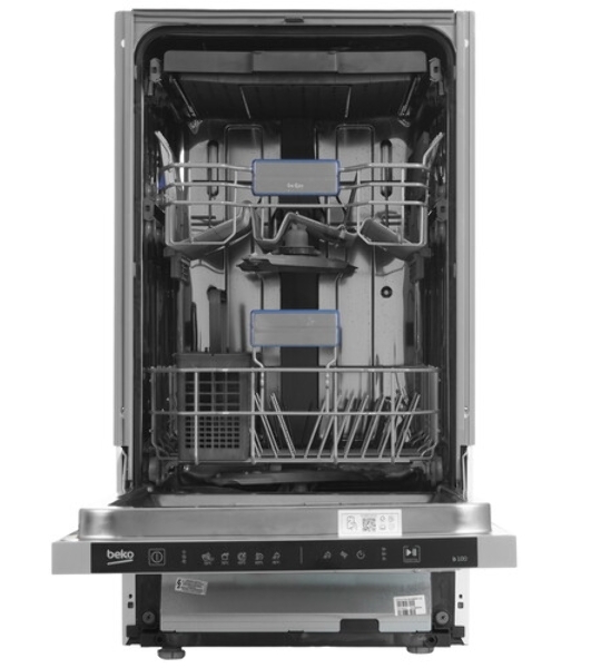 Встраиваемая посудомоечная машина Beko BDIS15063, белый, 44.8 см, 10 компл., 46 дБ, класс A