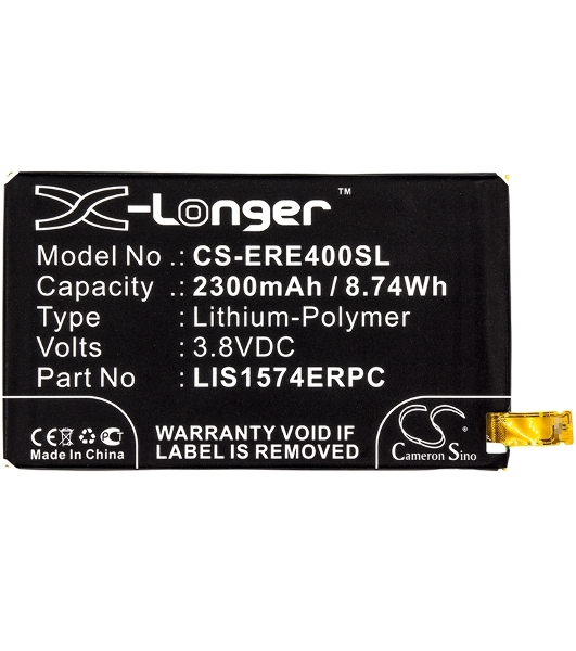 Аккумулятор CameronSino CS-ERE400SL LIS1574ERPC для Sony Xperia E4 Dual 3.8V, 2300mAh, 8.74Wh