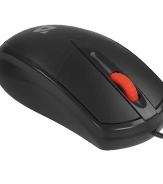 Мышь проводная Defender Icon MB-057 черный, 1000 dpi, USB, кнопки - 3
