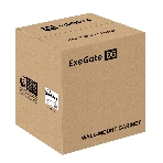 Шкаф телекоммуникационный 10' настенный 9U ExeGate EC-WM-9U.280.G.BLACK (10”, 9U, 350x280x420mm (ШхГхВ), передняя дверь закаленное стекло, пыле- и влагозащита IP23, черный RAL 9004), фото 1