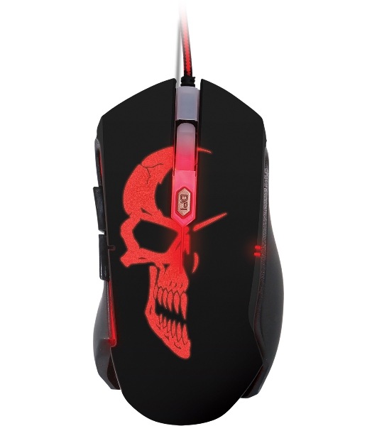 Мышь проводная Qumo Dragon War Axe M07 черный, 2400 dpi, USB, кнопки - 6