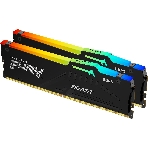 Оперативная память Kingston Fury Beast, DDR5, 32GB (2x16GB), 5200MHz, CL40, DIMM, с радиаторами, RGB, черный, фото2