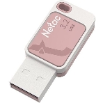Флешка USB Netac UA31 (NT03UA31N-064G-20PK), 64Gb, USB 2.0, R/W 110/45, розовый/белый, фото 1