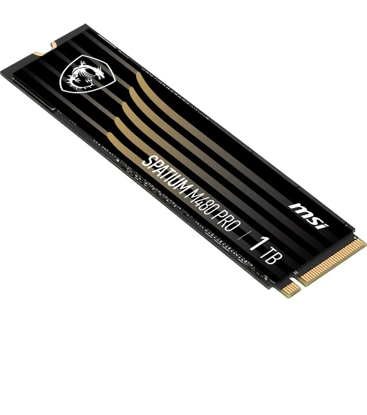 Накопитель SSD MSI SPATIUM M480 PRO, 1000Gb, M.2 2280, PCIe 4.0 x4, NVMe, R/W 7400/6000