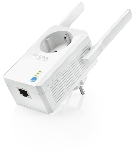 Сетевой адаптер TP-Link SOHO TL-WA860RE 300Mbps Wireless N Wall Plugged Range Extender with AC Passthrough, QCA(Atheros), 2T2R, 2.4GHz, 802.11b/g/n, 1 10/100Mbps LAN port, Range Extender button, Range Extender mode, suppo поставляется без кабеля RJ-45