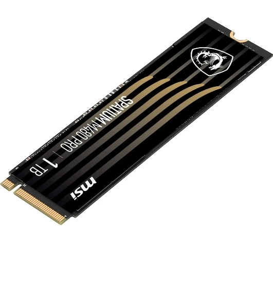 Накопитель SSD MSI SPATIUM M480 PRO, 1000Gb, M.2 2280, PCIe 4.0 x4, NVMe, R/W 7400/6000