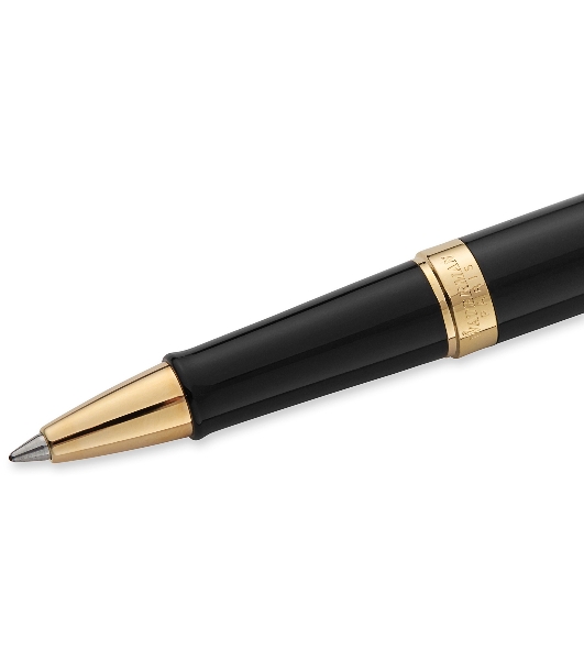 Ручка роллер Waterman Hemisphere (CWS0920650) Mars Black GT F черн. черн. подар.кор.