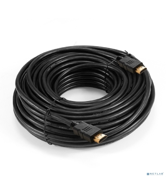 Кабель HDMI ExeGate EX-CC-HDMI-20.0F (19M/19M, 20м, v1.4b, ферритовые кольца, позолоченные контакты)