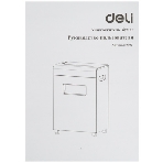 Шредер Deli 9912 (секр.P-5)/фрагменты/6лист./20лтр./скрепки/скобы/пл.карты/CD, фото10