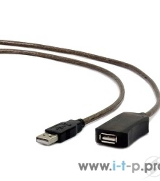 Кабель-удлинитель USB2.0 активный Gembird/Cablexpert UAE-01-10M, AM/AF, 10м