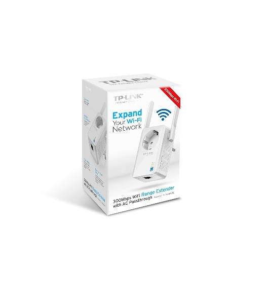 Сетевой адаптер TP-Link SOHO TL-WA860RE 300Mbps Wireless N Wall Plugged Range Extender with AC Passthrough, QCA(Atheros), 2T2R, 2.4GHz, 802.11b/g/n, 1 10/100Mbps LAN port, Range Extender button, Range Extender mode, suppo поставляется без кабеля RJ-45