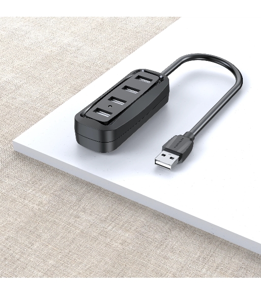 USB-концентратор Vention VAS-J43-B015, USB 2.0, USB 4 порта, USB