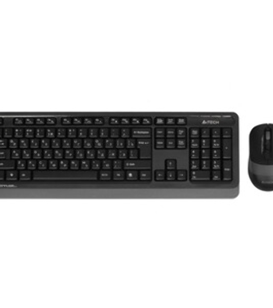 Комплект клавиатура+мышь A4Tech FStyler FG1010S беспроводной, USB, 2000 DPI, белый/серый