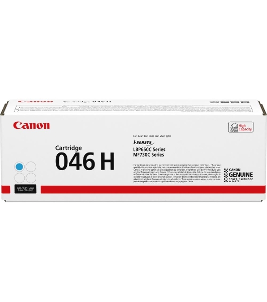 Картридж лазерный Canon 046C H голубой для i-SENSYS MF732/734/735, LBP653/654 5000 стр.
