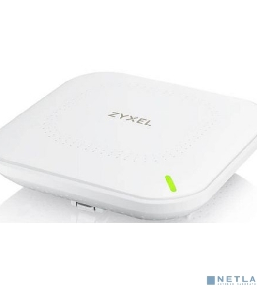 Гибридная точка доступа Zyxel NebulaFlex NWA50AX, WiFi 6, 802.11a/b/g/n/ac/ax (2,4 и 5 ГГц), MU-MIMO, антенны 2x2, до 575+1200 Мбит/с, 1xLAN GE, PoE, без поддержки Captive portal и WPA-Enterprise, защ
