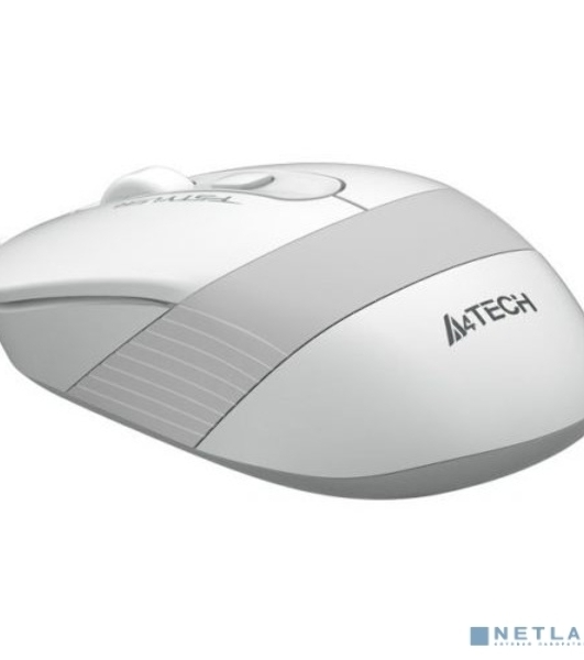Мышь беспроводная A4Tech Fstyler FG10 белый/серый, 2000 dpi, радиоканал, USB, кнопки - 4
