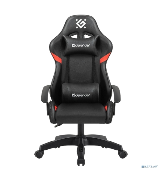 Кресло игровое Defender Sharm черный/крас, класс 2, PU