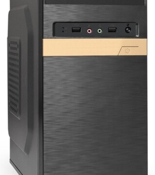 Компьютерный корпус Minitower ExeGate BAA-105-01-UNS350 (mATX, БП UNS350 с вент. 12см, 2*USB, аудио, черный)