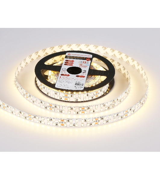 Светодиодная лента Ambrella light GS3701 2835 240Led /24W m/ 24V IP20 3000K/ 5000*14*1.2mm (2 конт.)