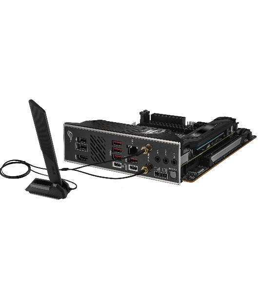 Материнская плата ASUS ROG STRIX X670E-I GAMING WIFI, AM5, AMD X670, 2xDDR5, 2xSATA, 2xM.2, 1xPCI-E 5.0 x16, 1xHDMI, 2xUSB-C, 1x 2.5Gb LAN, 3xUSB-A 3.2 Gen 2, 2xUSB-A 2.0, 7.1, Mini-ITX