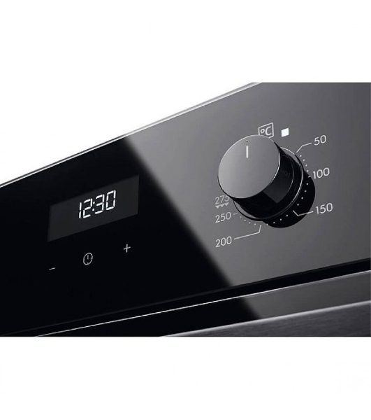Встраиваемый духовой шкаф с паром Electrolux EOD5F71Z 60 см, каталитическая очистка, 72 л, 8 режимов, черный, направляющие проволочные + телескопические (1 уровень)