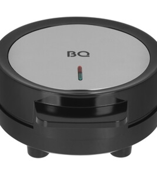 Вафельница BQ ST1009 черный/стальной, WAFFLE. 1000 Вт, приготовление 4 вафель одновременно, антипригарное покрытие панелей Non-Stick PRO, равномерный нагрев, теплоизолированная ручка, противоскользящие ножки, 2 индикатора работы: нагрева и питания, диапазон температур нагрева: 230 °С, материал корпуса: металл, бакелит, материал панелей : металл, размер рабочей поверхности: диаметр 190 мм, количество панелей: 2, вид панелей: венские вафли, длина шнура: 0.7 м, напряжение: 220-240 В, 50-60 Гц, защита от поражения электротоком: класс I'