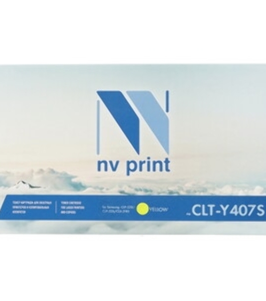 Картридж лазерный NVPrint совместимый Samsung CLT-Y407S Yellow для CLP-325/CLX-3185 (1000k)