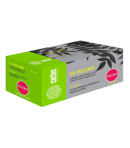 Картридж лазерный Cactus CS-TK5240Y желтый (3000 стр.) для Kyocera Ecosys M5526cdn/M5526cdw/P5026cdn/P5026cdw