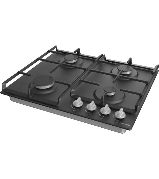 Газовая варочная панель Gorenje G641EXB, 4 конфорки, металл, черный