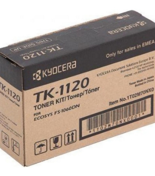 Картридж лазерный Kyocera TK-1120 (1T02M70NX0/1T02M70NXV/1T02M70NX1) черный для FS-1060DN/1025MFP/1125MFP 3000 стр.