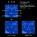 Источник бесперебойного питания (инвертор, синус, для котла) ExeGate SineTower SZ-3000.LCD.AVR.3SH.1C13.RJ.USB 3000VA/2400W, чистая синусоида, LCD дисплей, AVR, 3хSchuko+1хC13, RJ45/11, USB, линейно-интерактивный, внешняя батарея 48В до 250А·ч ( поставляется отдельно), черный, фото20