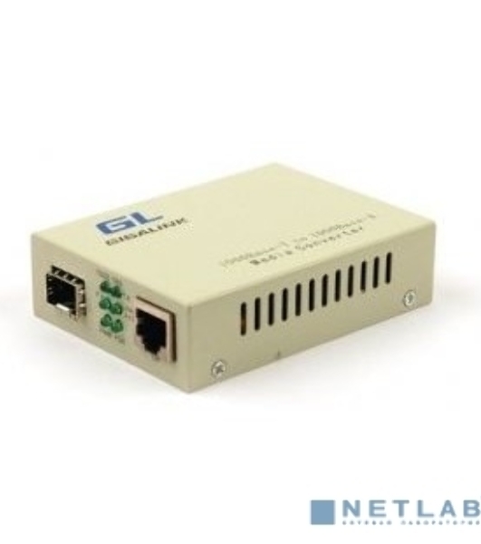 Сетевое оборудование GIGALINK GL-MC-UTPG-SFPG-F Конвертер UTP-SFP, 10/100/1000 Мбит/с в 1000 Мбит/с (GL-GU-SFP-v2)