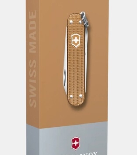 Нож перочинный Victorinox Classic SD Alox LE 2025 Stone Red (0.6221.L25) 58мм 5функц. красный подар.коробка