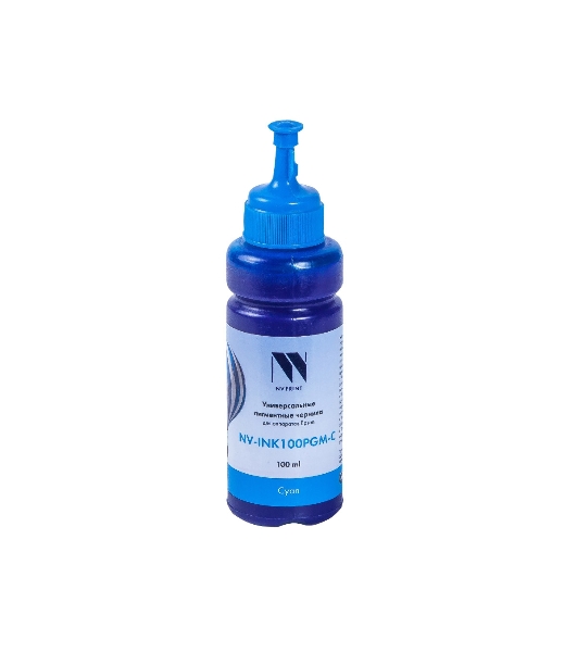 Чернила NV-INK100 универсальные Cyan пигментные для аппаратов Epson (100ml) Китай