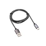 Кабель USB-Type-C Rexant 3A/nylon/grafit/1м, фото 1