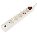 Сетевой фильтр Гарнизон 5 р, 10А, 2xUSB, 1.8 м, ур.защиты 4, белый, пакет, фото13