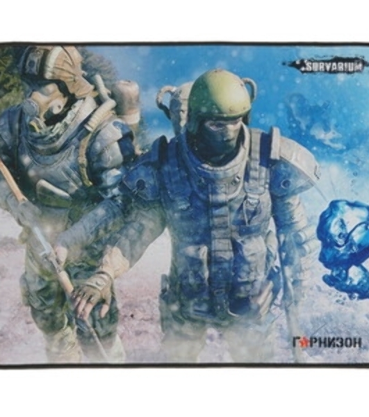 Коврик для мыши Гарнизон GMP-200, игровой, дизайн- игра Survarium, ткань/резина, размеры 437 x 350 x 3 мм