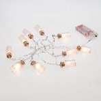 Гирлянда светодиодная Neon-night 'Баночки' 1.5 м, 10 LED, прозрачный ПВХ, цвет свечения теплый белый, 2 х АА (батарейки не в комплекте), фото5