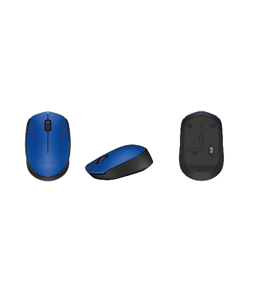 Мышь беспроводная Logitech M171 синий, 1000 dpi, радиоканал, USB, кнопки - 3