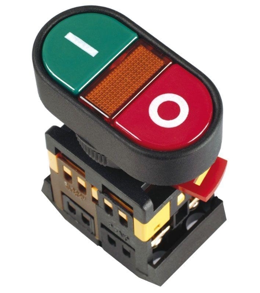 Кнопка APBB-22N 'I-0' 1з+1р IEK BBD10-APBB-K51