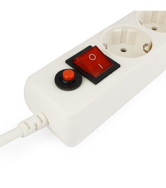 Сетевой фильтр Гарнизон 5 р, 10А, 2xUSB, 1.8 м, ур.защиты 4, белый, пакет