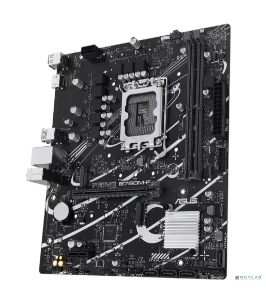 Материнская плата ASUS PRIME B760M-F, LGA 1700, Intel B760, 2xDDR5, 4xSATA, 2xM.2, 1xPCIe 4.0 x16, 1xPCIe 3.0 x1, 1xHDMI, 1x1Gb LAN, 4xUSB-A 5Gbps, 2xUSB-A 2.0, 7.1, mATX