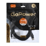 Кабель GoPower HDMI (M)-HDMI (M) 3.0M 00-00027309 черный, фото 1