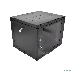 Шкаф телекоммуникационный настенный разборный ЦМО 9U (600 х 520), съемные стенки, дверь стекло, черный(ШРН-М-9.500-9005), фото4
