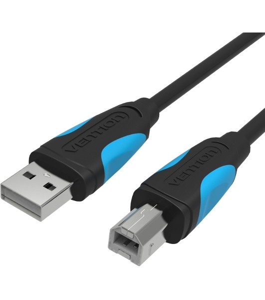Кабель Vention USB 2.0 AM/BM - 8м. Черный Кабель Vention USB 2.0 AM/BM - 8м. Черный
