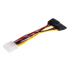 Кабель GoPower MOLEX (F)-2SATA (M) 0.2M 00-00027494, фото 1