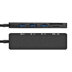 USB-концентратор 4-в-1 ExeGate DUB-2213C/CR (кабель-адаптер USB Type-C --> 2xUSB2.0+ 1xUSB3.0+Card Reader, Plug&Play, черный), фото4